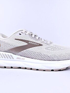 Brooks Ariel GTS 24 Womens 7 Wide Stability Cushion Support Running Shoes White